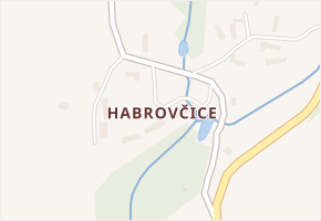Habrovčice v obci Hněvkovice - mapa části obce