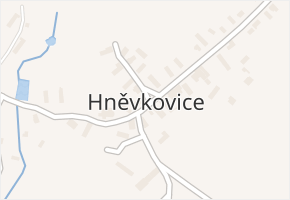 Hněvkovice v obci Hněvkovice - mapa části obce