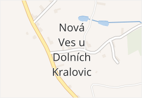 Nová Ves u Dolních Kralovic v obci Hněvkovice - mapa části obce
