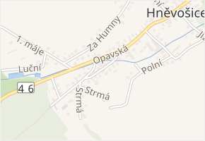 Průkopnická v obci Hněvošice - mapa ulice