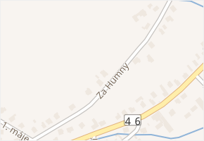 Za Humny v obci Hněvošice - mapa ulice