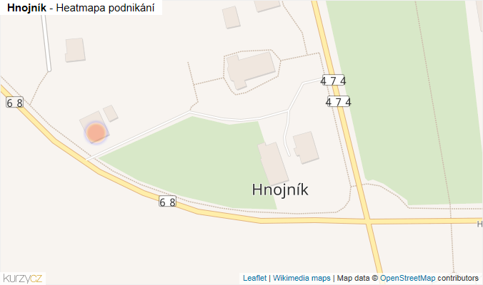 Mapa Hnojník - Firmy v obci.