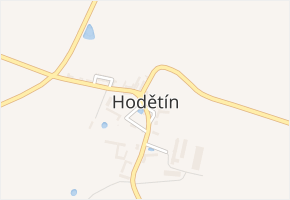 Hodětín v obci Hodětín - mapa části obce