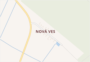 Nová Ves v obci Hodětín - mapa části obce