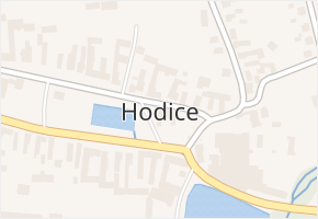 Hodice v obci Hodice - mapa části obce