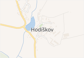 Hodíškov v obci Hodíškov - mapa části obce