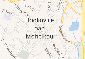 Česká v obci Hodkovice nad Mohelkou - mapa ulice