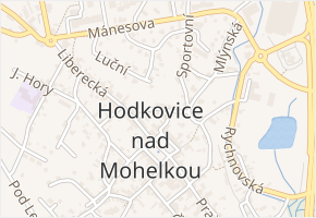 Dlouhý kopec v obci Hodkovice nad Mohelkou - mapa ulice