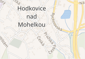 Husova v obci Hodkovice nad Mohelkou - mapa ulice