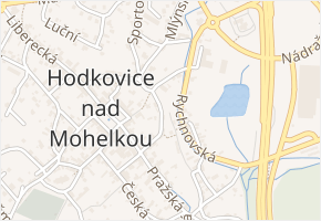 Poštovská v obci Hodkovice nad Mohelkou - mapa ulice