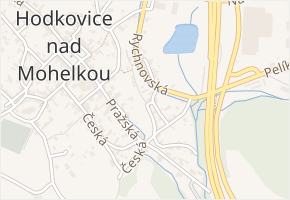 Riegrova v obci Hodkovice nad Mohelkou - mapa ulice