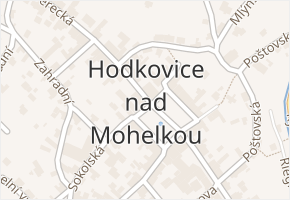Skalní údolí v obci Hodkovice nad Mohelkou - mapa ulice