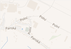 Polní v obci Hodonice - mapa ulice