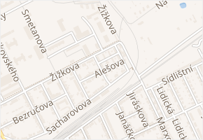 Alešova v obci Hodonín - mapa ulice