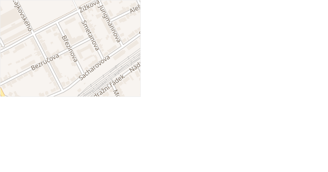 Březinova v obci Hodonín - mapa ulice