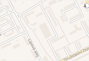 Cihlářská čtvrť v obci Hodonín - mapa ulice