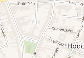 Dobrovolského v obci Hodonín - mapa ulice