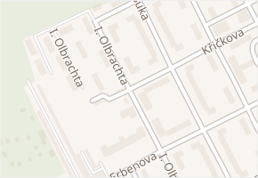I. Olbrachta v obci Hodonín - mapa ulice