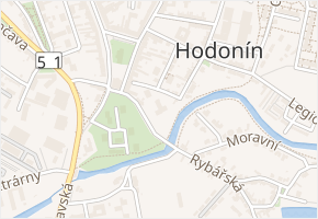 Jánošíkova v obci Hodonín - mapa ulice