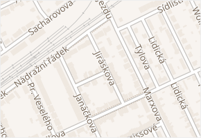 Jiráskova v obci Hodonín - mapa ulice