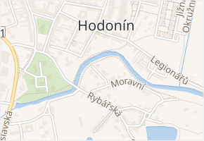 K Lávce v obci Hodonín - mapa ulice