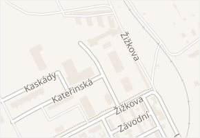 Kateřinská v obci Hodonín - mapa ulice