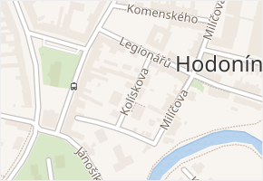 Kolískova v obci Hodonín - mapa ulice