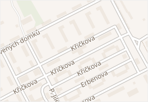 Křičkova v obci Hodonín - mapa ulice