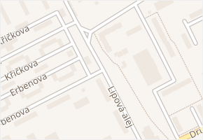 Lipová alej v obci Hodonín - mapa ulice