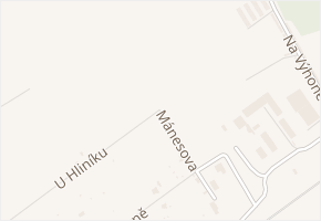 Mánesova v obci Hodonín - mapa ulice