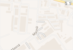 Masná v obci Hodonín - mapa ulice