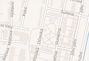 Očovská v obci Hodonín - mapa ulice