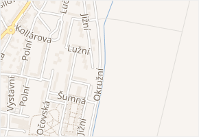 Okružní v obci Hodonín - mapa ulice