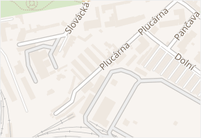 Plucárna v obci Hodonín - mapa ulice