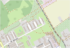 Rozmarýnová v obci Hodonín - mapa ulice
