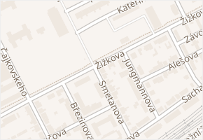 Smetanova v obci Hodonín - mapa ulice