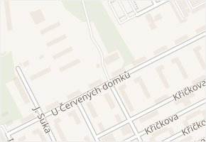 U Červených domků v obci Hodonín - mapa ulice
