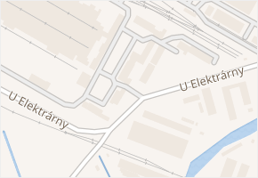 U Elektrárny v obci Hodonín - mapa ulice