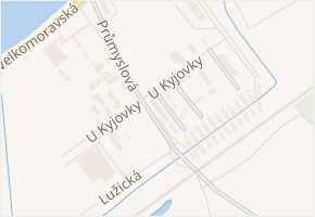 U Kyjovky v obci Hodonín - mapa ulice