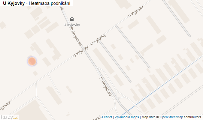 Mapa U Kyjovky - Firmy v ulici.