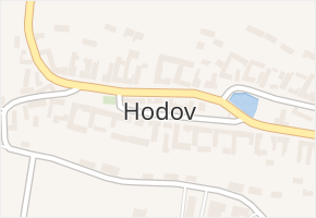Hodov v obci Hodov - mapa části obce