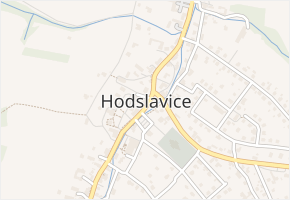 Hodslavice v obci Hodslavice - mapa části obce