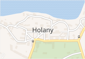 Holany v obci Holany - mapa části obce