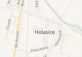 Na Zahrádkách v obci Holasice - mapa ulice