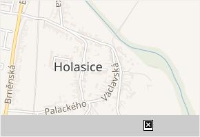 Úzká v obci Holasice - mapa ulice