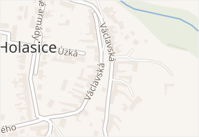 Václavská v obci Holasice - mapa ulice