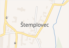 Štemplovec v obci Holasovice - mapa části obce