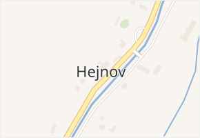 Hejnov v obci Holčovice - mapa části obce
