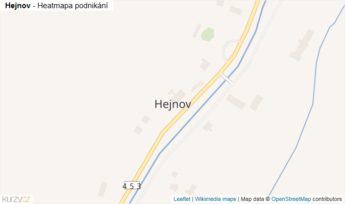 Mapa Hejnov - Firmy v části obce.