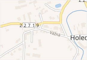 Vážná v obci Holedeč - mapa ulice